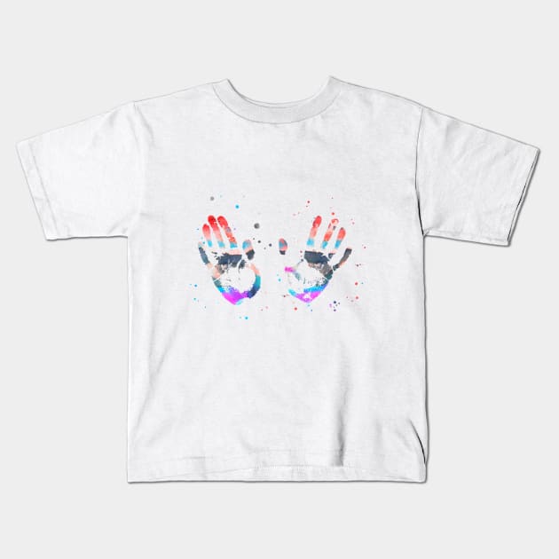 Handprint Kids T-Shirt by RosaliArt